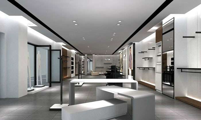 200平方男裝專賣(mài)店裝修設(shè)計(jì)案例