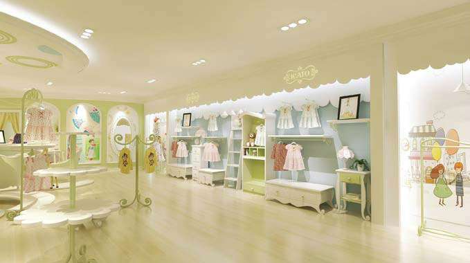 鄭州品牌童裝店裝修設(shè)計效果圖