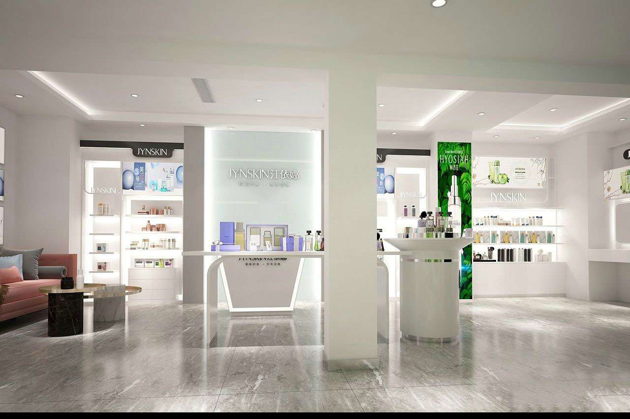 鄭州護膚品專賣店裝修設(shè)計效果圖