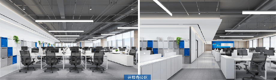 1500平科技公司簡約辦公室設(shè)計(jì)