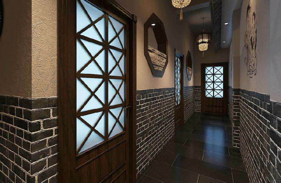 小灶臺(tái)中餐館裝修設(shè)計(jì)效果圖