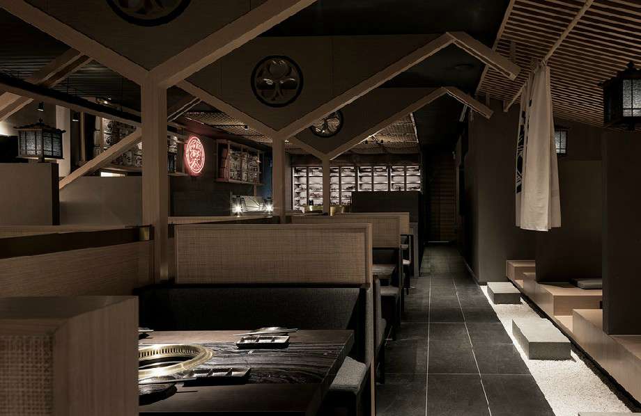 愛(ài)燒屋燒烤餐廳裝修設(shè)計(jì)效果圖