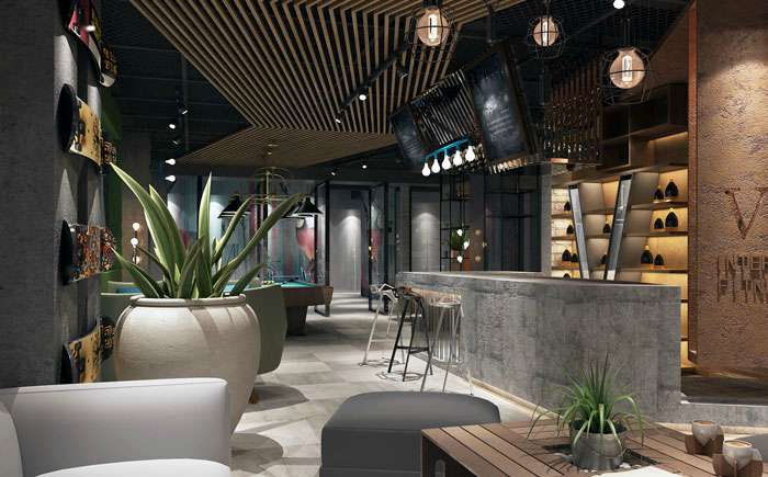 休閑健身會所裝修設(shè)計效果圖