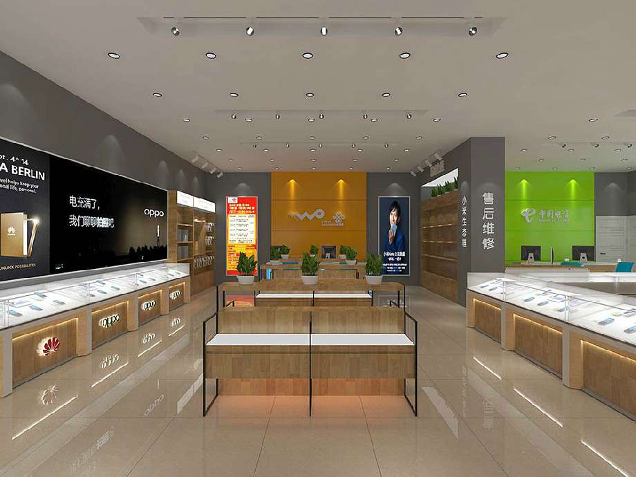 手機(jī)營業(yè)廳裝飾設(shè)計效果圖