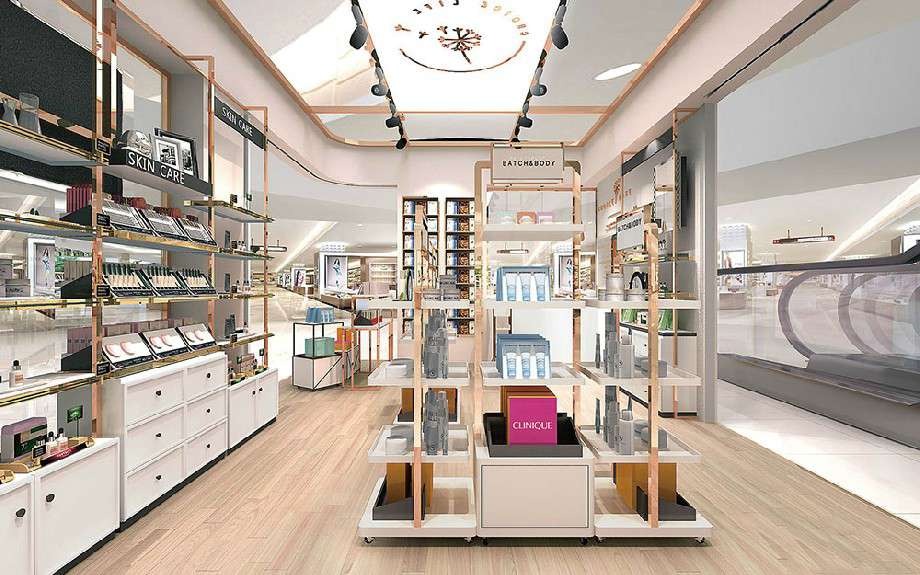 50平米化妝品店面設(shè)計效果圖