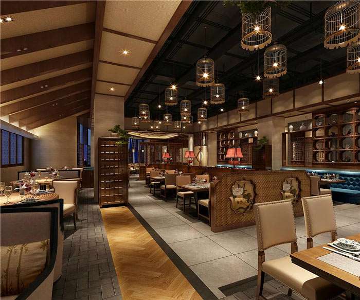 鄭州中式餐廳裝修設(shè)計效果圖