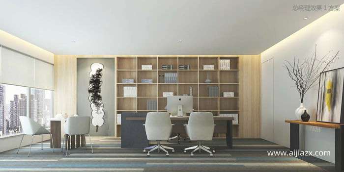 800平米機(jī)器人公司辦公室裝修設(shè)計效果圖