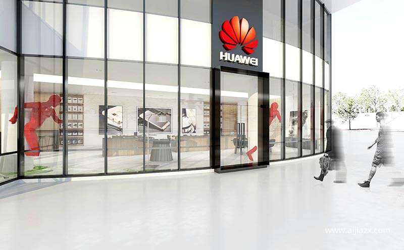 鄭州華為手機專賣店裝修設計說明