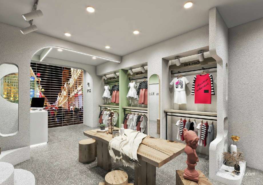 鄭州商場(chǎng)童裝專賣店裝修設(shè)計(jì)效果圖