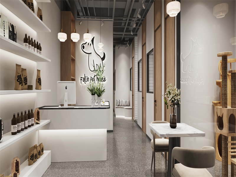 鄭州145平米寵物店裝修設(shè)計(jì)效果圖