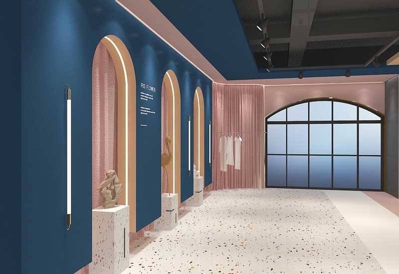 70平米服裝電商直播間設(shè)計效果圖