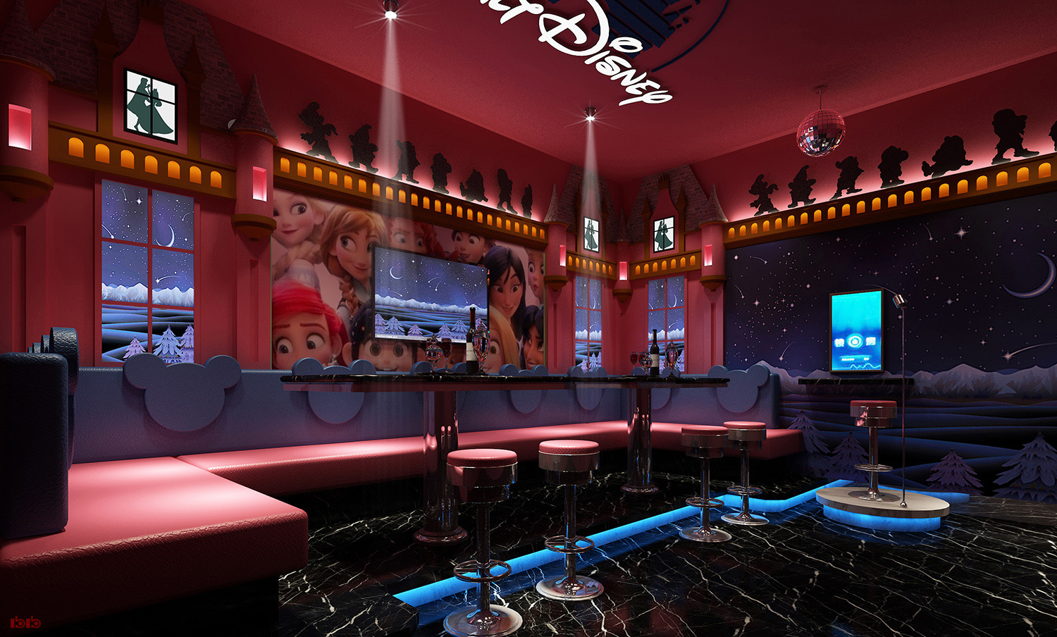 信陽KTV裝修設(shè)計效果圖