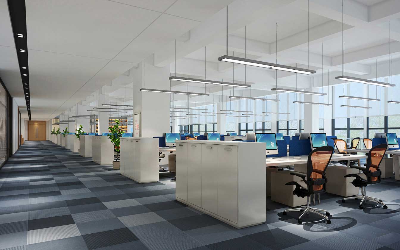 智能科技公司辦公室裝修設(shè)計效果圖