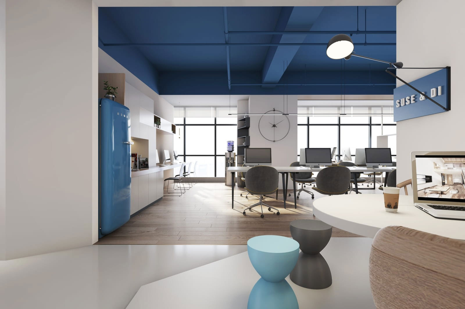 370平方鄭州高端辦公室設(shè)計裝修施工效果圖