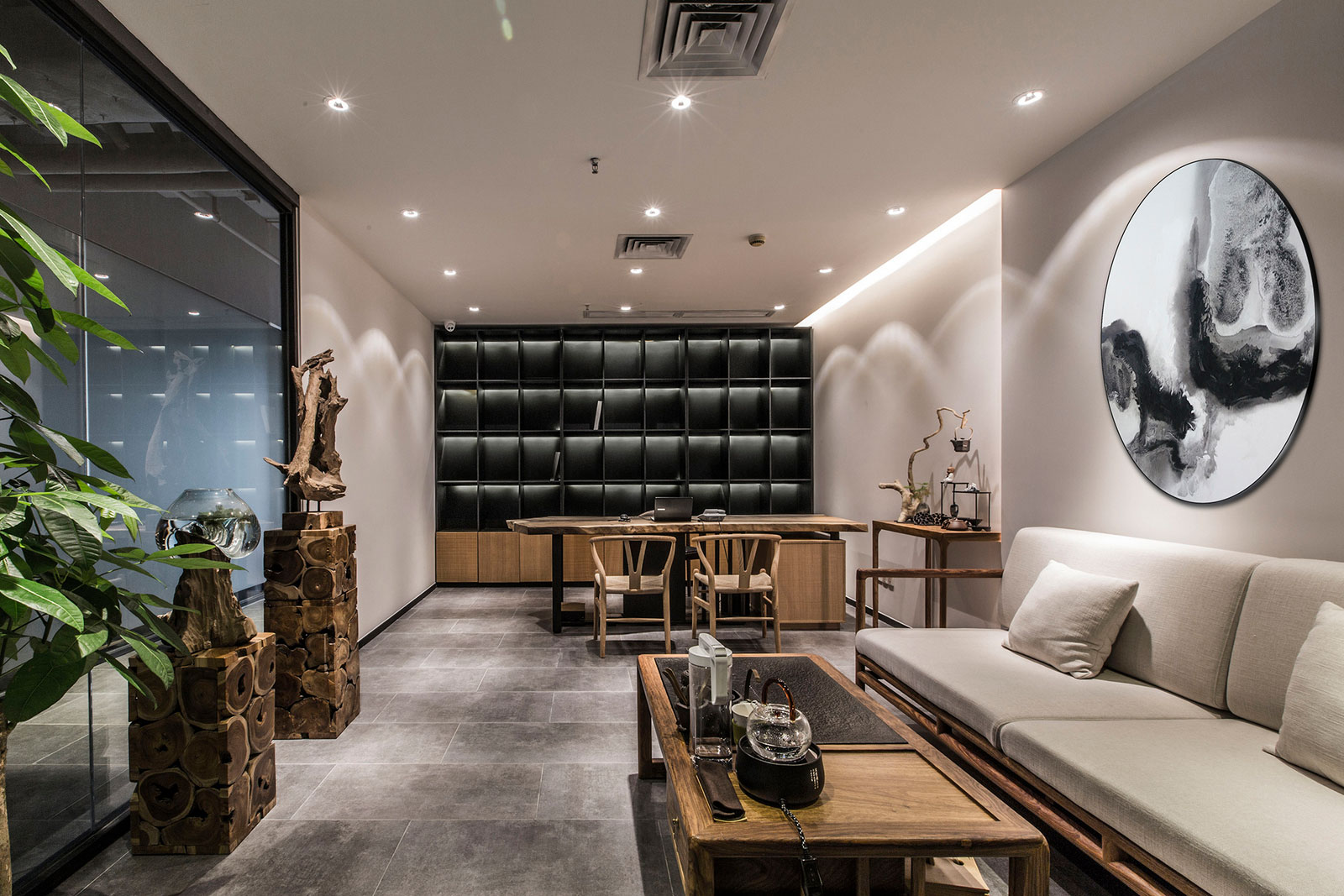 400平米鄭州辦公室設(shè)計裝修施工案例