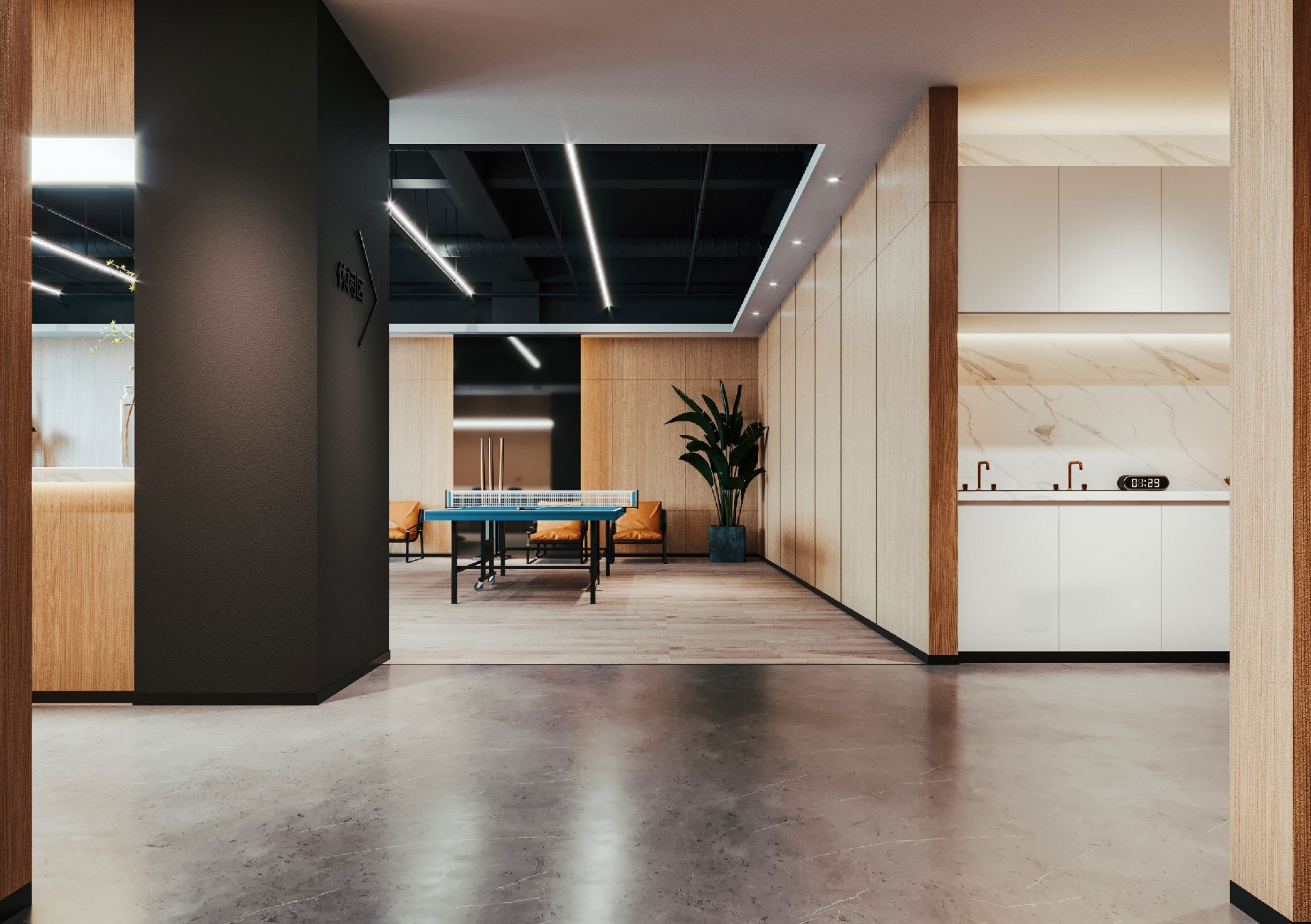 1300平米集團(tuán)公司辦公室裝修設(shè)計(jì)效果圖