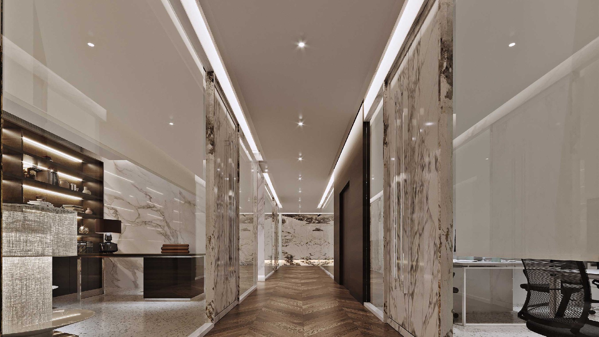 1500平米鄭州高端辦公室裝修設(shè)計效果圖