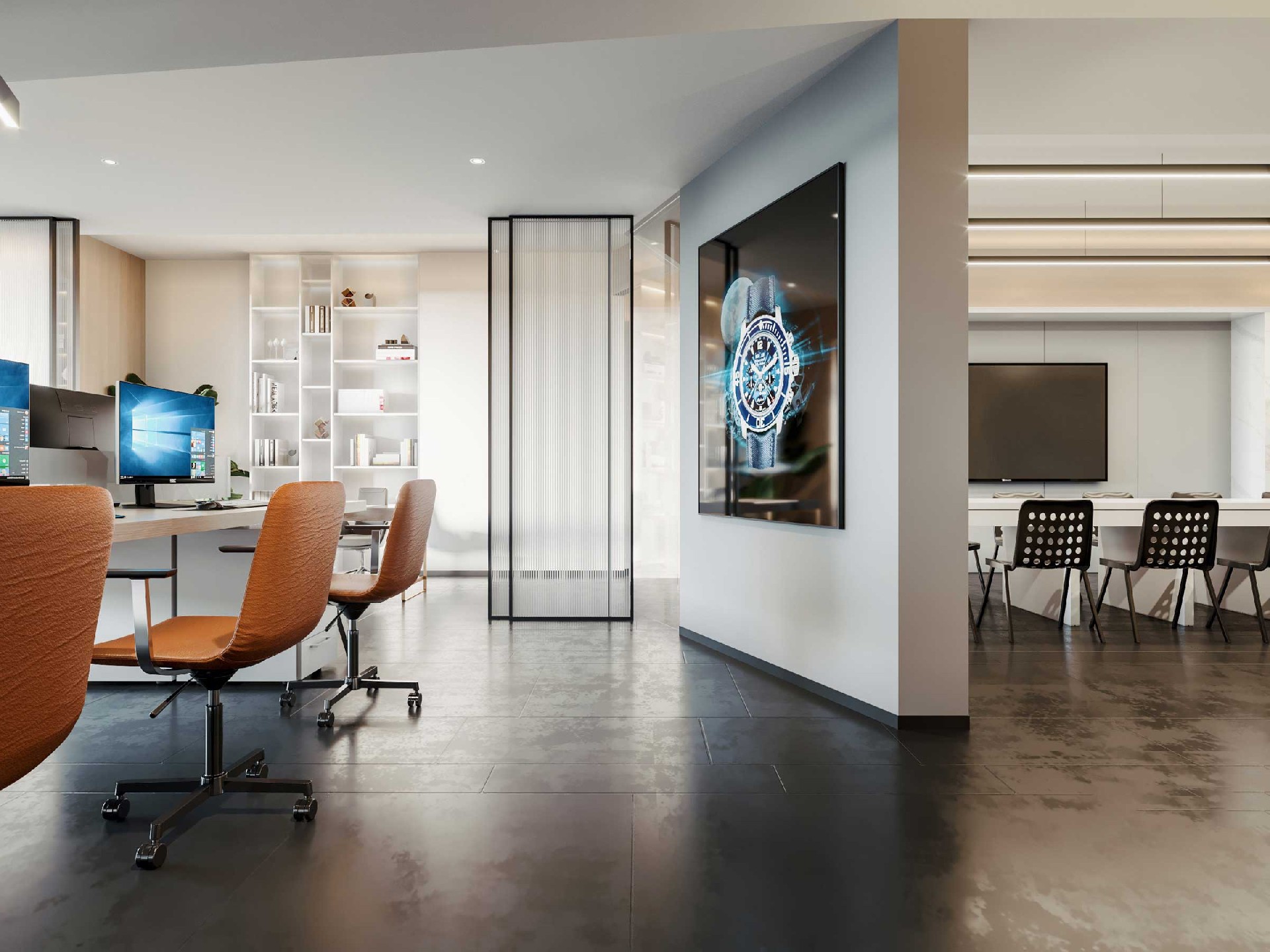 650平米傳媒公司辦公室設(shè)計效果圖