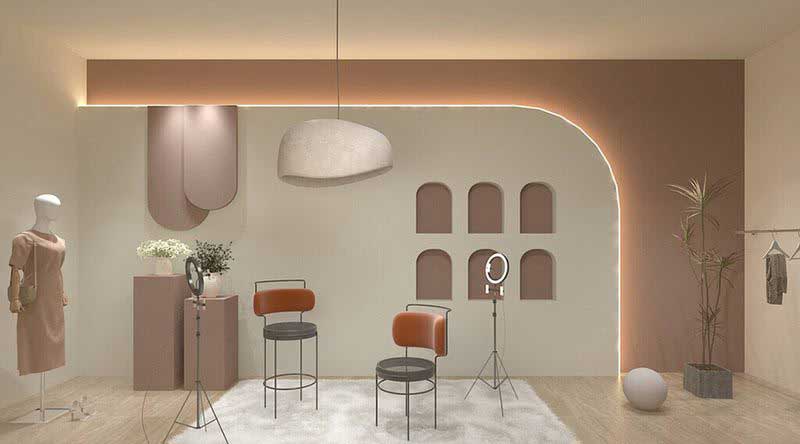 鄭州東區(qū)電商直播間裝修設(shè)計效果圖