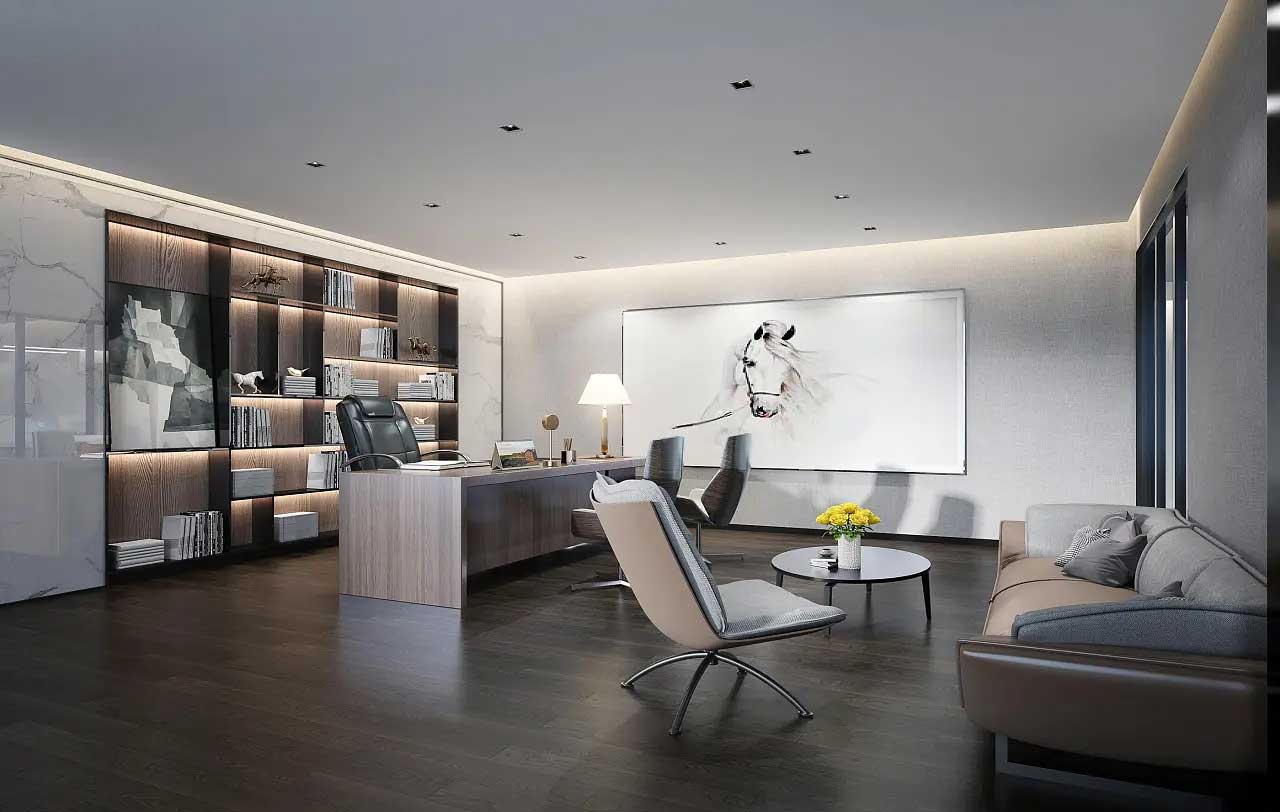 老板辦公室裝修效果圖,董事長辦公室裝修實(shí)景圖