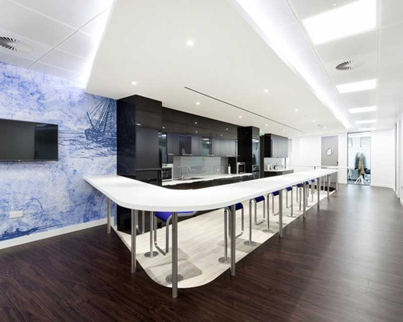 現(xiàn)代簡約800平米辦公室裝修設計效果圖