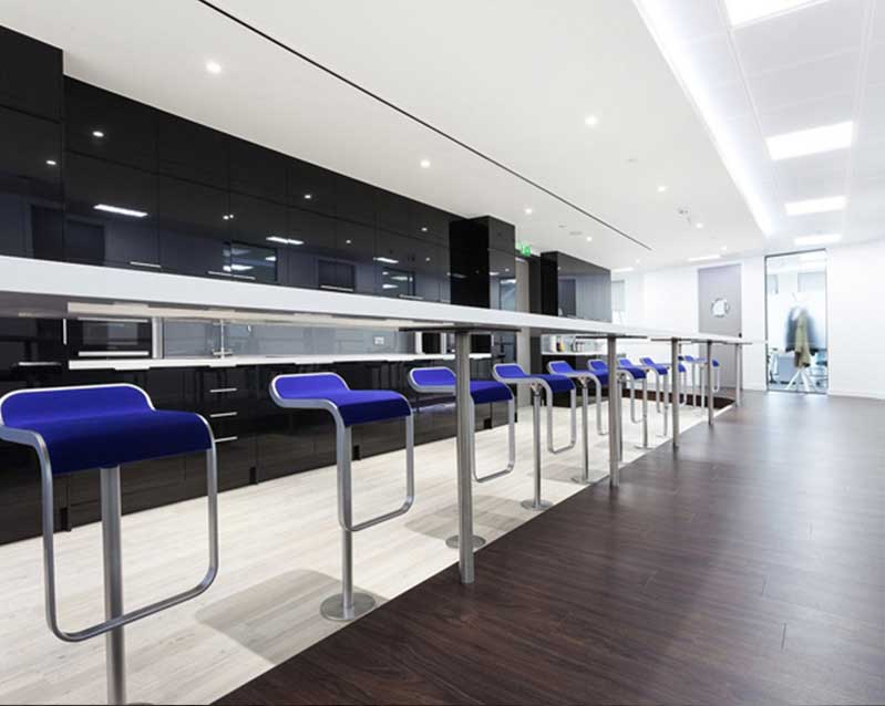 現(xiàn)代簡約800平米辦公室裝修設計效果圖