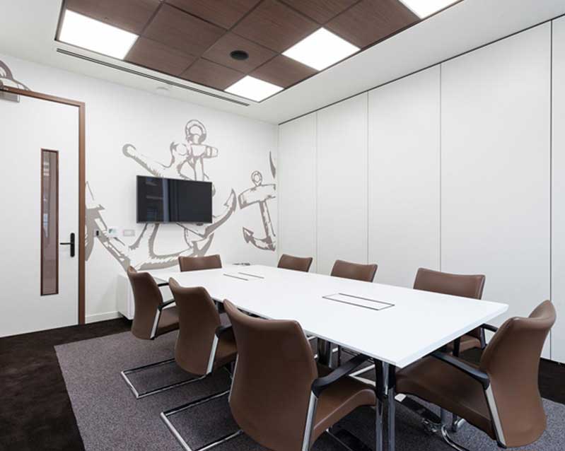 現(xiàn)代簡約800平米辦公室裝修設計效果圖