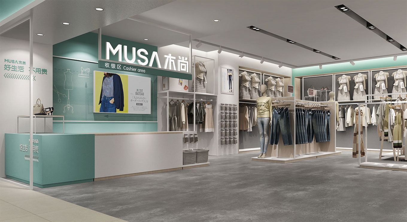 時尚女裝專賣店設(shè)計裝修效果圖