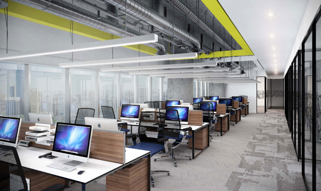 鄭州高新區(qū)辦公室設(shè)計裝修效果圖