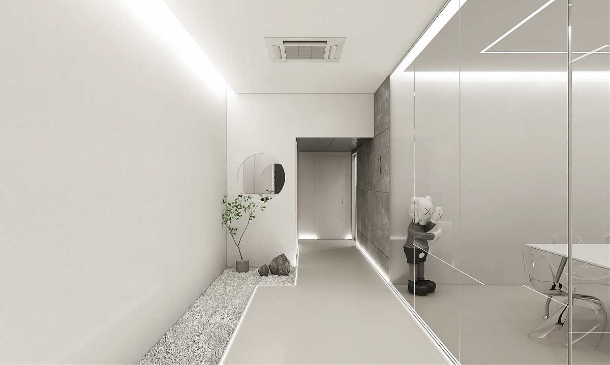 簡約辦公空間設(shè)計(jì)-鄭州辦公室裝修效果圖