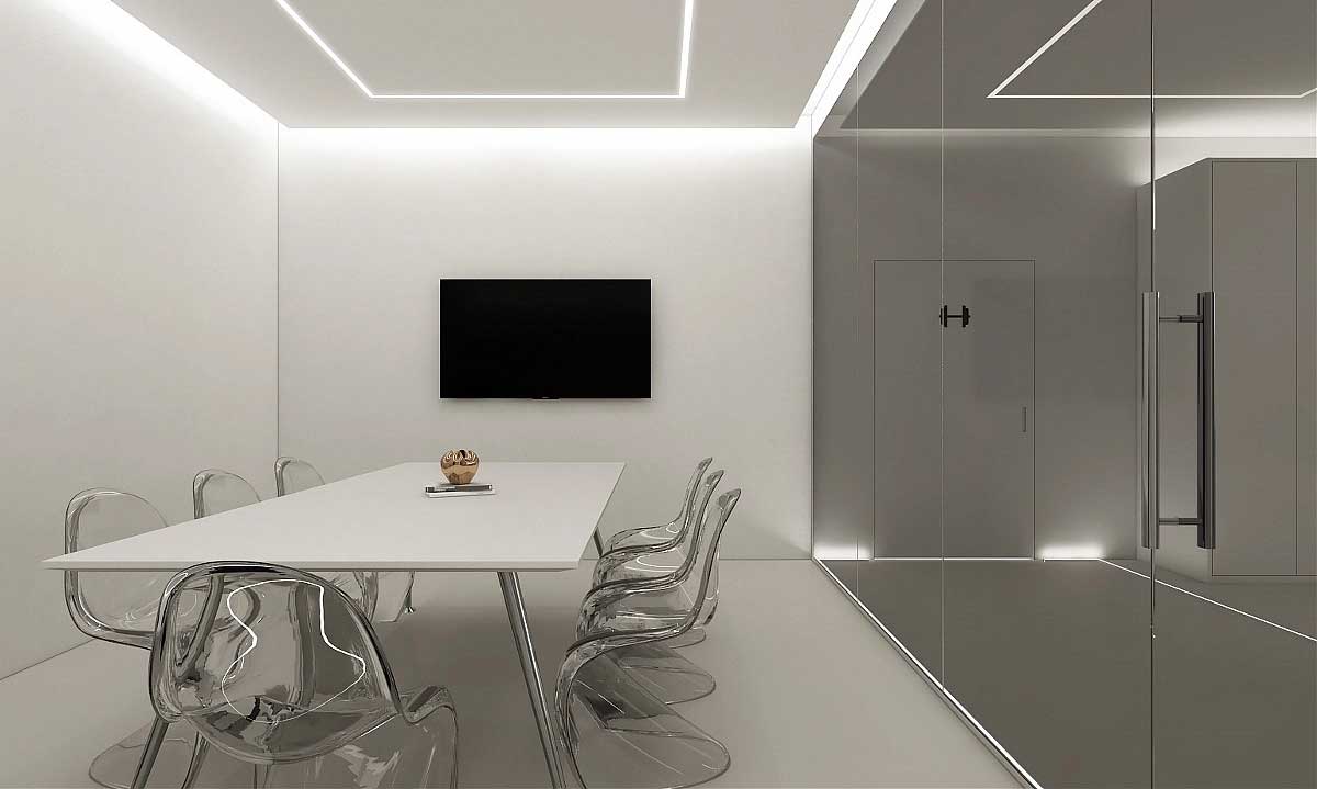 簡約辦公空間設(shè)計(jì)-鄭州辦公室裝修效果圖