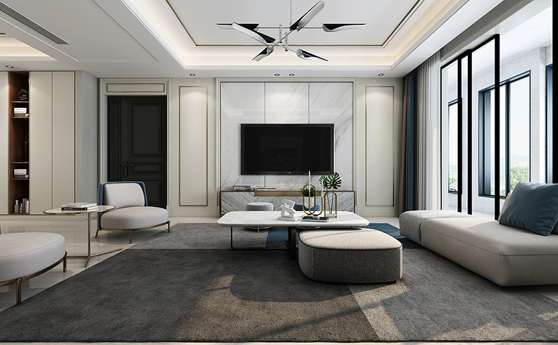 125平米鄭州家裝設(shè)計-永威西郡家裝設(shè)計效果圖