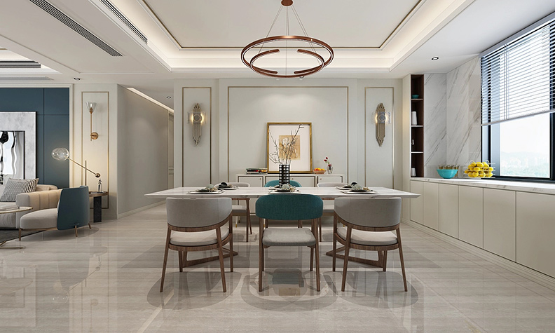 125平米鄭州家裝設(shè)計-永威西郡家裝設(shè)計效果圖
