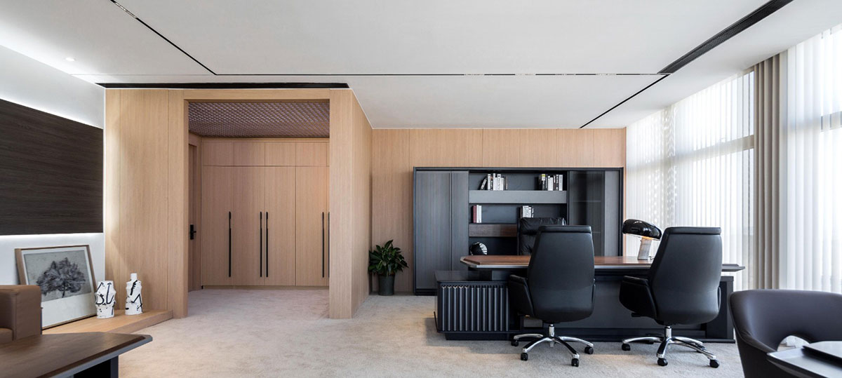 鄭州辦公室全案設(shè)計(jì)-1500平米裝修施工效果圖