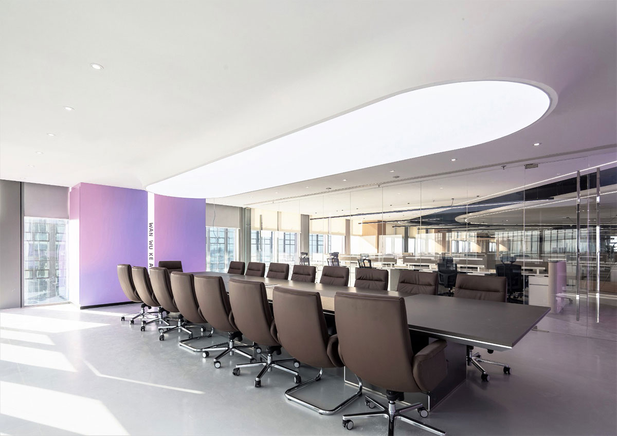 鄭州辦公室全案設(shè)計(jì)-1500平米裝修施工效果圖