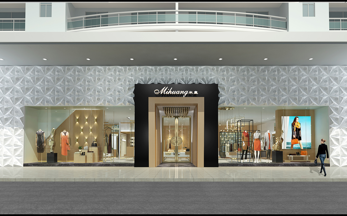 230平米品牌服裝門店裝修設(shè)計(jì)效果圖