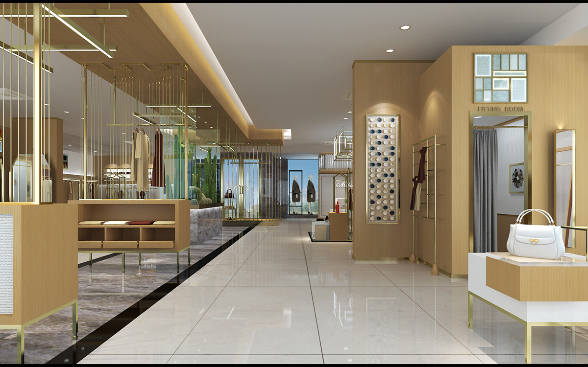 230平米品牌服裝門店裝修設(shè)計(jì)效果圖