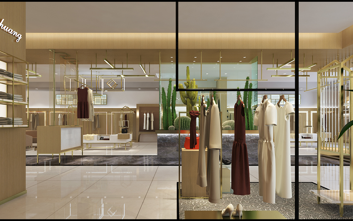 230平米品牌服裝門店裝修設(shè)計(jì)效果圖