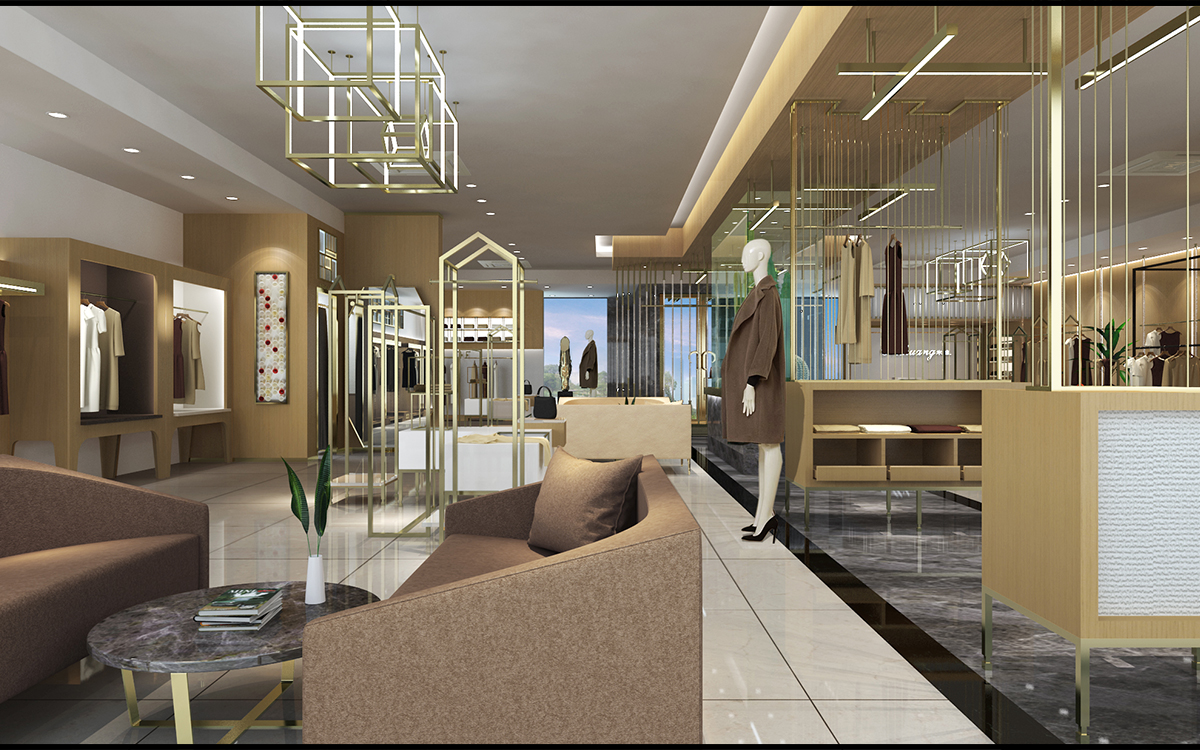 230平米品牌服裝門店裝修設(shè)計(jì)效果圖