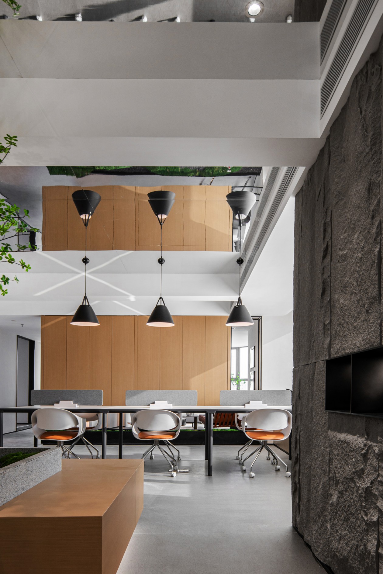 新鄉(xiāng)廠房辦公樓改造裝修設計效果圖