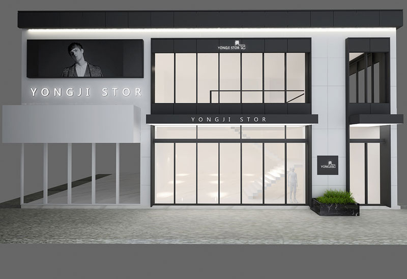 300平米鄭州男裝專(zhuān)賣(mài)店裝修設(shè)計(jì)效果圖