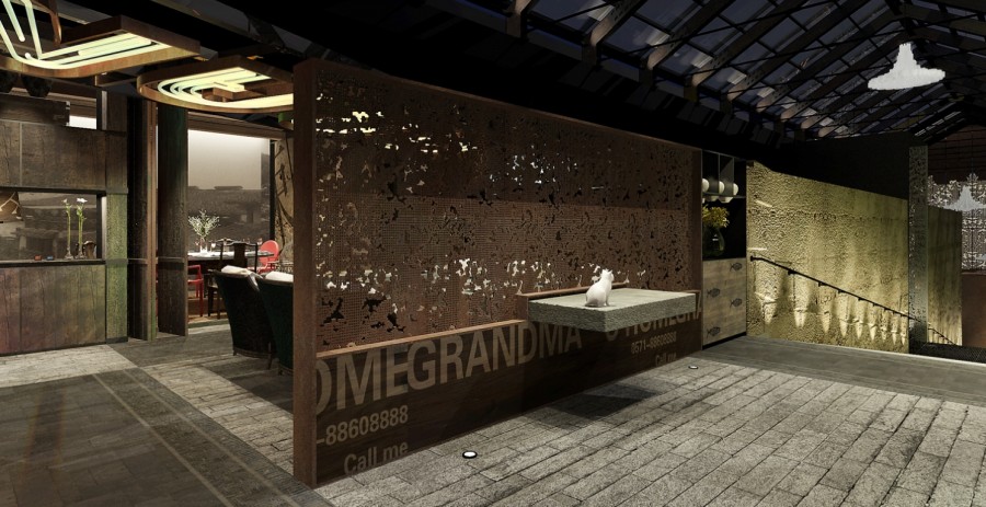 600平方烤肉店面裝修設(shè)計效果圖