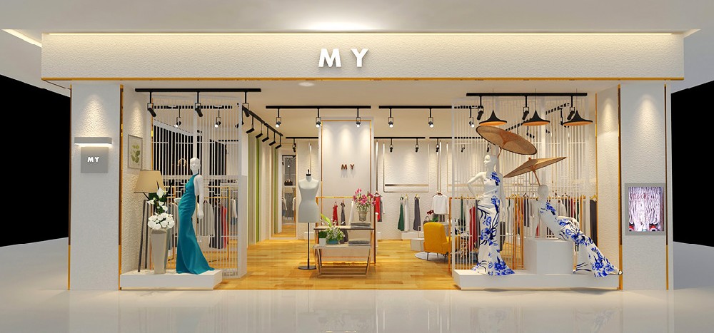45平米女裝專賣店裝修設(shè)計效果圖