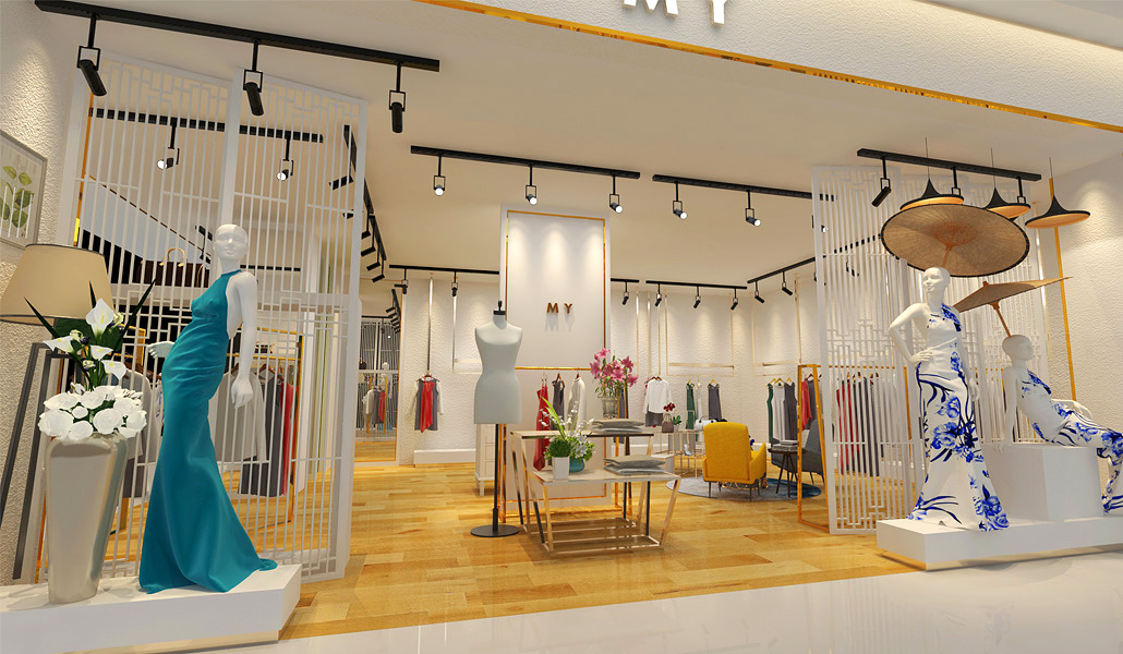 45平米女裝專賣店裝修設(shè)計效果圖