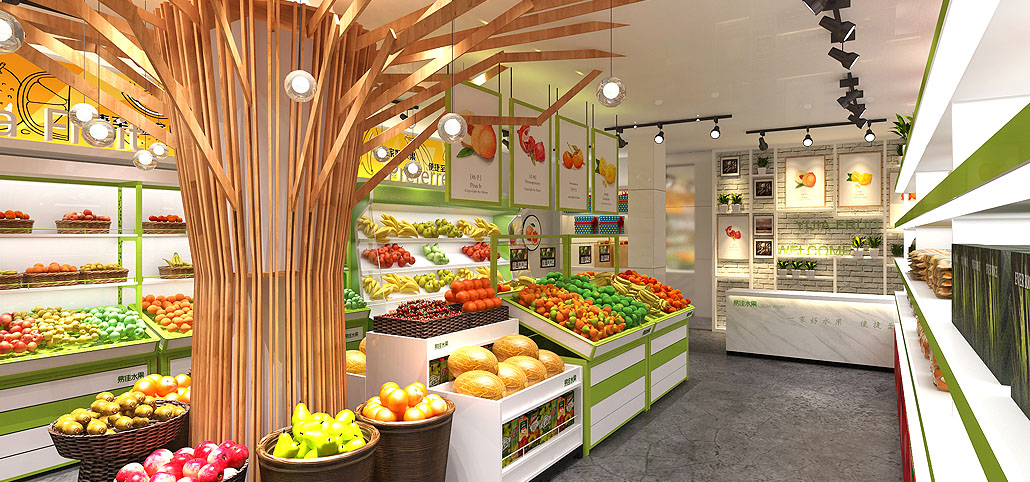 55平米水果門(mén)店裝修設(shè)計(jì)效果圖
