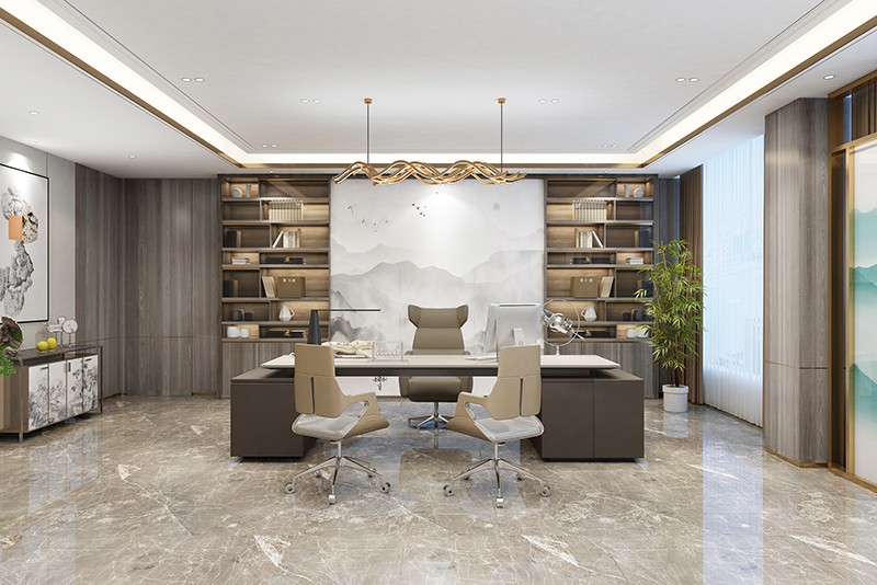 2600平米集團(tuán)辦公樓裝修設(shè)計效果圖