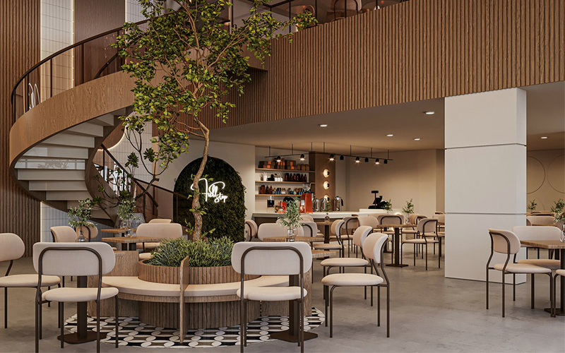 400平米靜語(yǔ)茶舍裝修設(shè)計(jì)效果圖