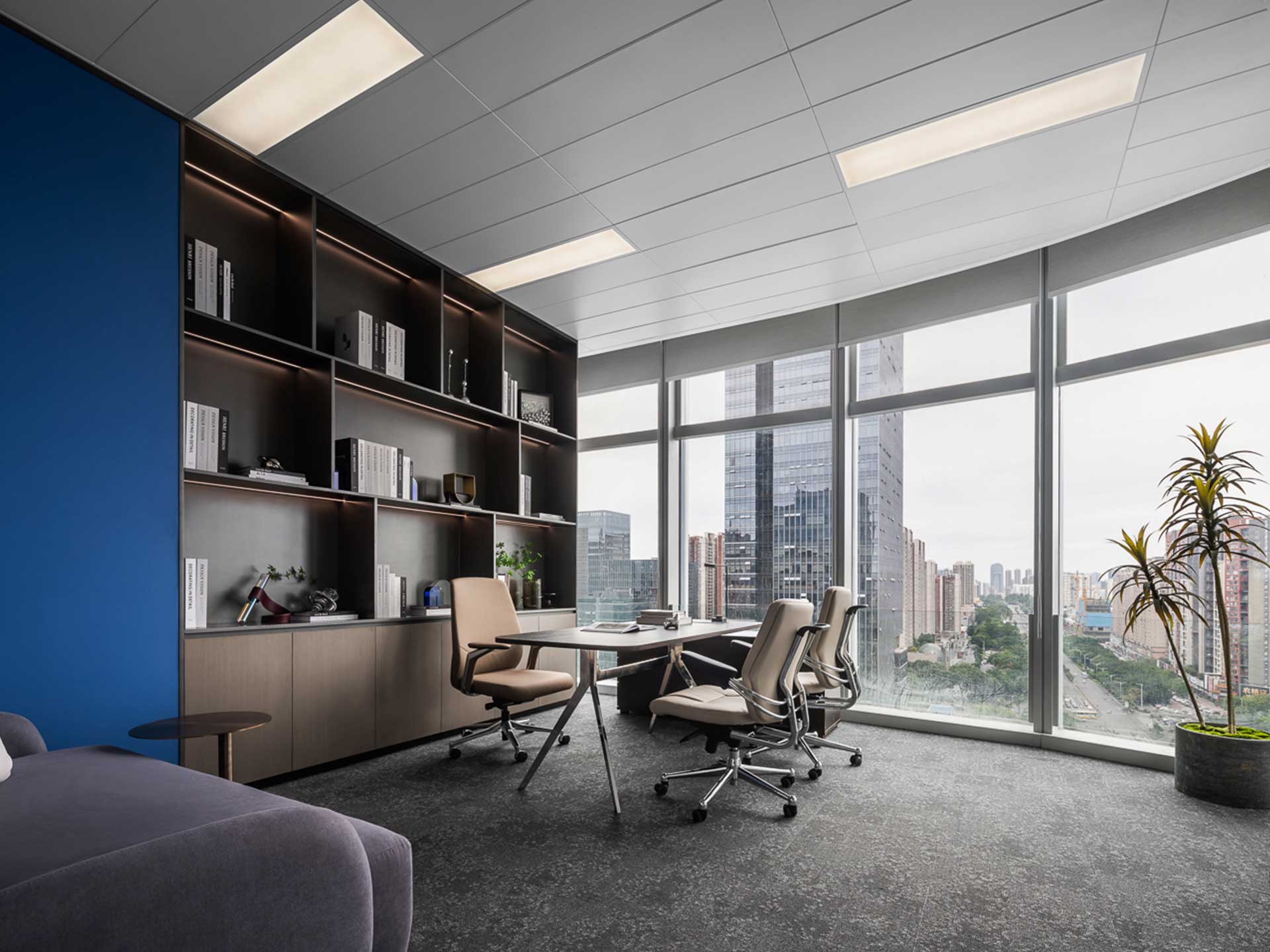 270平米企業(yè)辦公室設計裝修效果圖