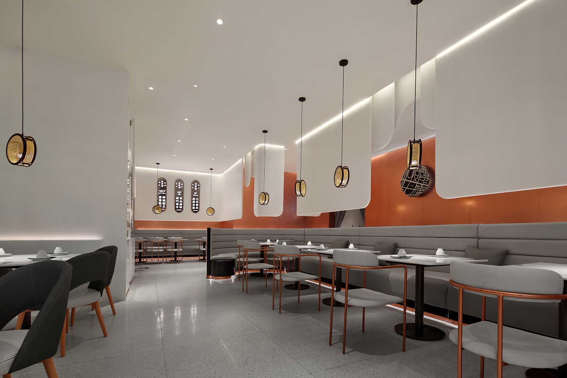 190平米鄭州飯店裝修設(shè)計效果圖