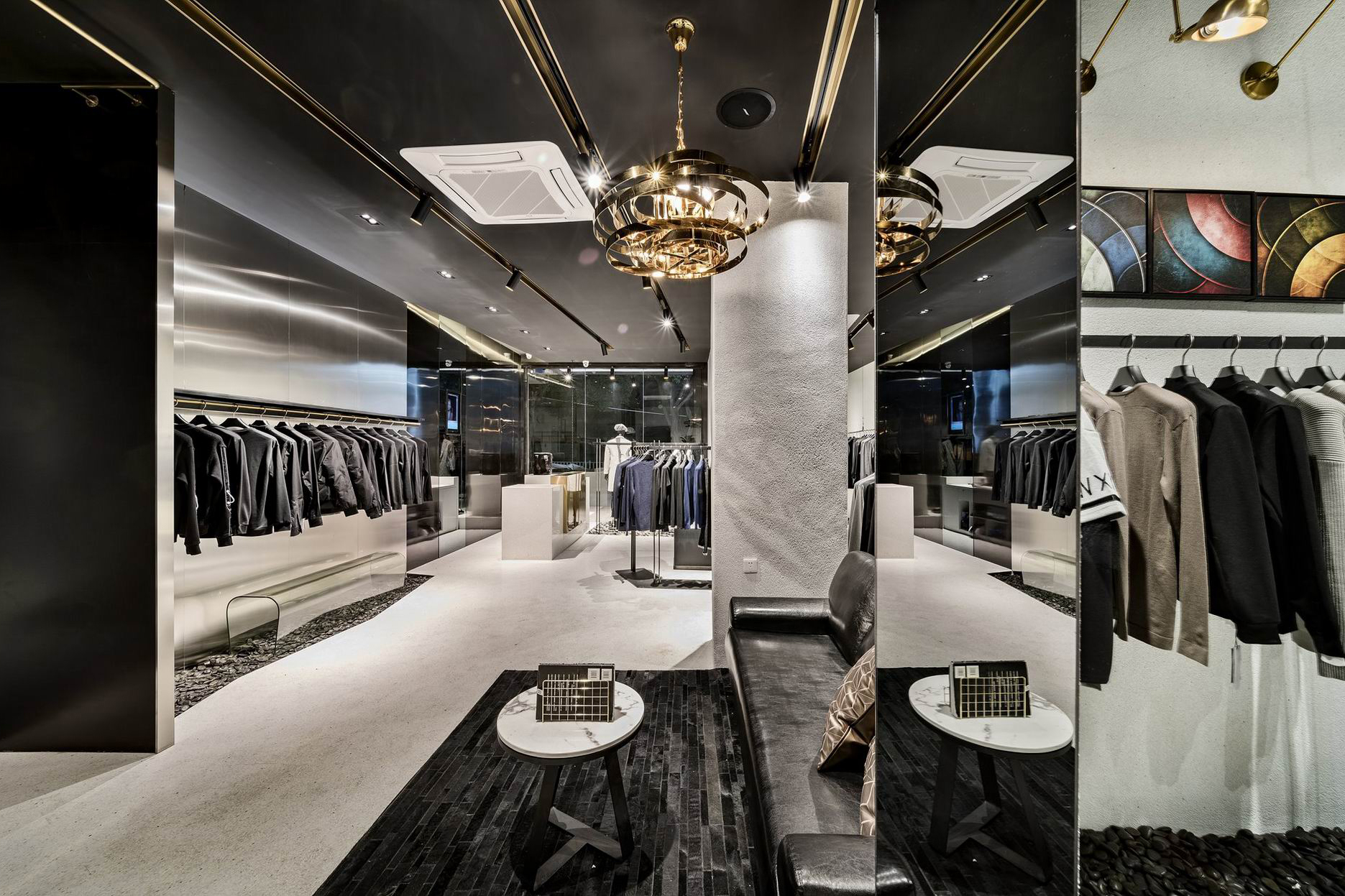 85平米男裝專賣店設(shè)計裝修效果圖